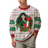 Hooktab Mulan Disney Princess Ugly Christmas Sweater