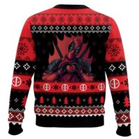 Hooktab My Heart Beats For You! Deadpool Ugly Christmas Sweater