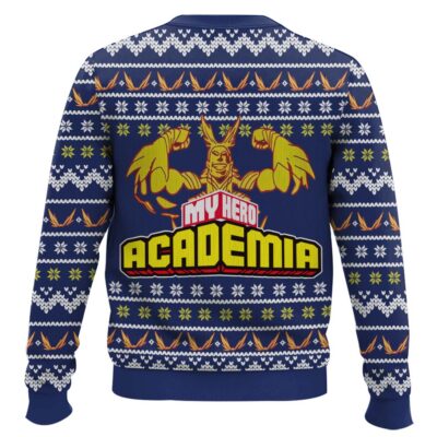 Hooktab My Hero Academia All Might Toshinori Yagi Ugly Christmas Sweater