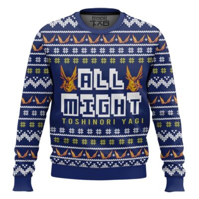 My Hero Academia All Might Toshinori Yagi Ugly Christmas Sweater
