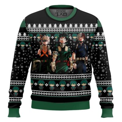 My Hero Academia Big 3 Ugly Christmas Sweater