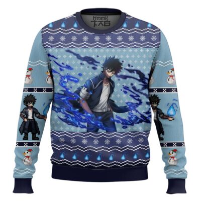 My Hero Academia Dabi Blueflame Ugly Christmas Sweater