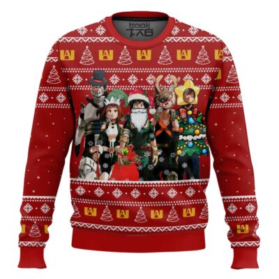 My Hero Academia Santa Hero Ugly Christmas Sweater