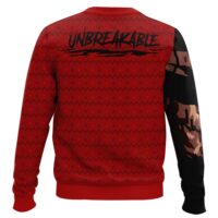 Hooktab My Hero Academia Unbreakable Red Riot Ugly Christmas Sweater