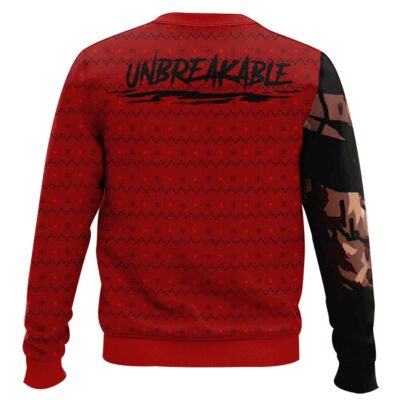 Hooktab My Hero Academia Unbreakable Red Riot Ugly Christmas Sweater