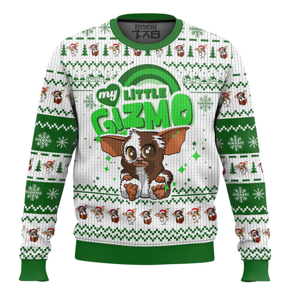 Hooktab My Little Gizmo Gremlins Ugly Christmas Sweater Hooktab My Little Gizmo Gremlins Ugly Christmas Sweater