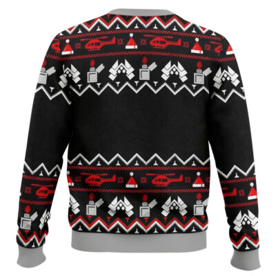Hooktab Nakatomi Explodes Die Hard Ugly Christmas Sweater