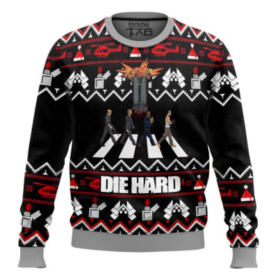Nakatomi Explodes Die Hard Ugly Christmas Sweater