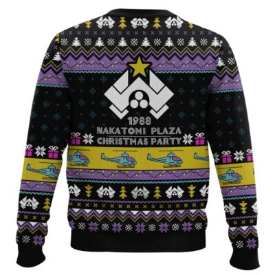 Hooktab Nakatomi Plaza 1988 Die Hard Ugly Christmas Sweater