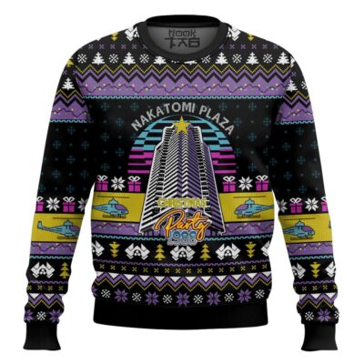 Nakatomi Plaza 1988 Die Hard Ugly Christmas Sweater