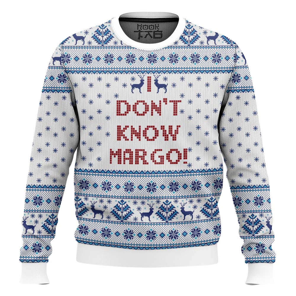 Hooktab National Lampoons Vacation I Dont Know Margo Ugly Christmas Sweater Hooktab National Lampoons Vacation I Dont Know Margo Ugly Christmas Sweater