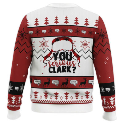 Hooktab National Lampoon’s Vacation You Serious Clark Ugly Christmas Sweater