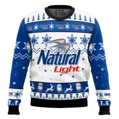 Natural Light American Beer Ugly Christmas Sweater