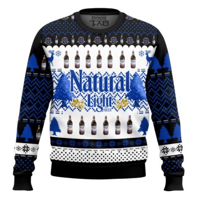 Natural Light Beer Ugly Christmas Sweater