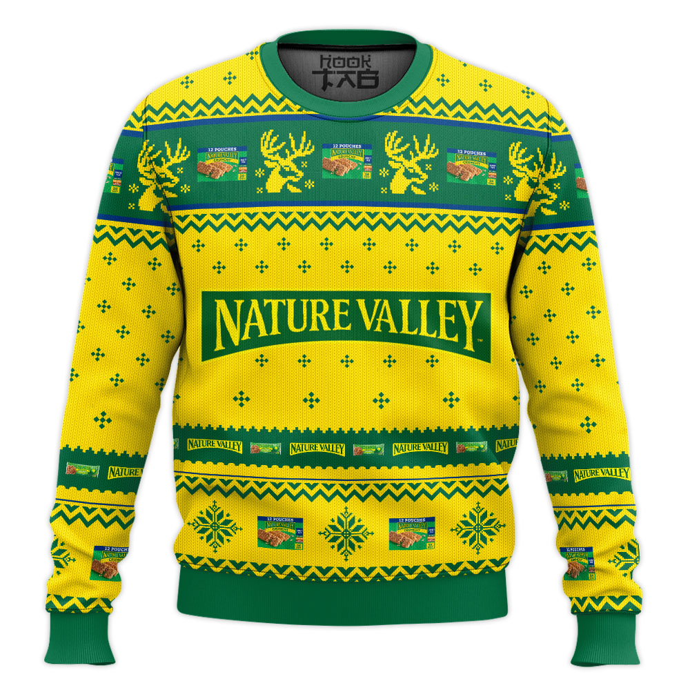 Hooktab Nature Valley Ugly Christmas Sweater Hooktab Nature Valley Ugly Christmas Sweater