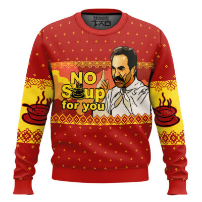 Nazi No Soup For You Seinfeld Ugly Christmas Sweater