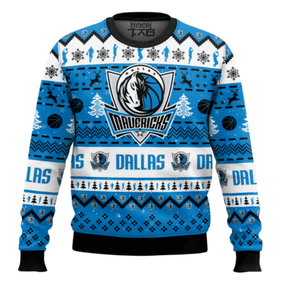 NBA Dallas Mavericks Custom Name And Number Ugly Christmas Sweater