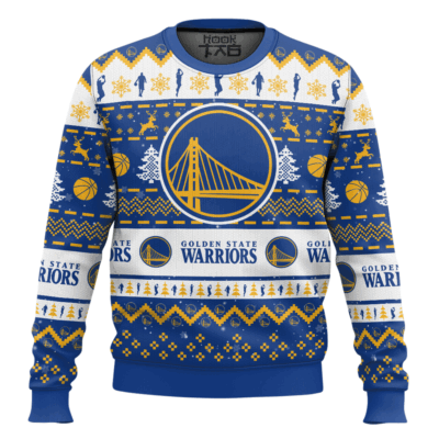 NBA Golden State Warriors Custom Name And Number Ugly Christmas Sweater