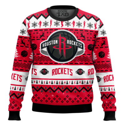 NBA Houston Rockets Custom Name And Number Ugly Christmas Sweater