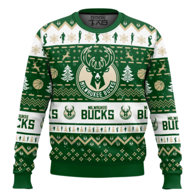 NBA Milwaukee Bucks Custom Name And Number Ugly Christmas Sweater