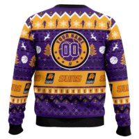 Hooktab NBA Phoenix Suns Custom Name And Number Ugly Christmas Sweater