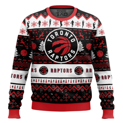 NBA Toronto Raptors Custom Name And Number Ugly Christmas Sweater
