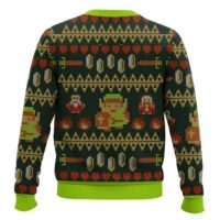 Hooktab NES Zelda Adventure Of Link Ugly Christmas Sweater
