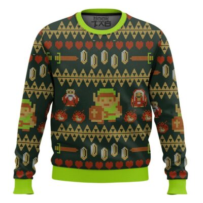 NES Zelda Adventure Of Link Ugly Christmas Sweater