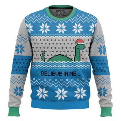 Nessie Believe In Me Ugly Christmas Sweater
