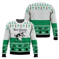 Hooktab New Glarus Spotted Ugly Christmas Sweater