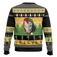 Hooktab New Mask Same Task Iron Man Ugly Christmas Sweater