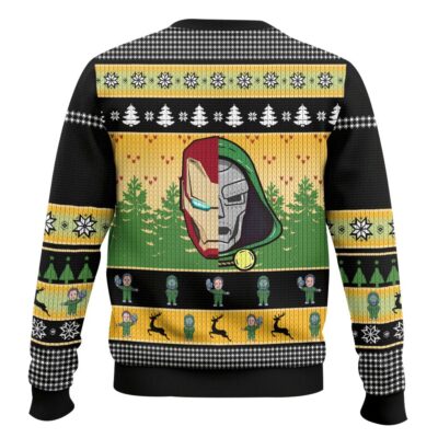 Hooktab New Mask Same Task Iron Man Ugly Christmas Sweater