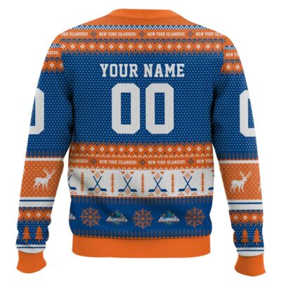 Hooktab New York Islanders – Custom Name And Number Ugly Sweater