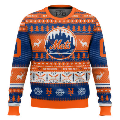 New York Mets - Custom Name And Number Ugly Sweater