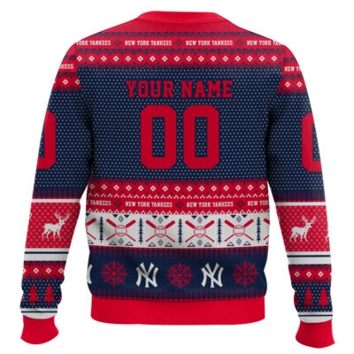 Hooktab New York Yankees – Custom Name And Number Ugly Sweater