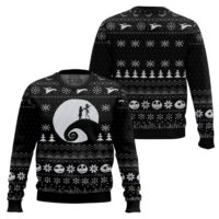Hooktab Nightmare Before Christmas Fair Isle Ugly Christmas Sweater