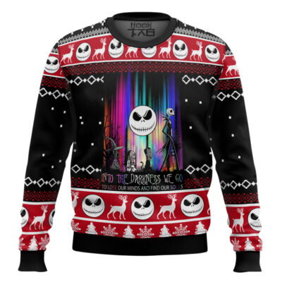 Nightmare Before Christmas Into The Darkness We Go Ugly Christmas Sweater