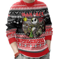 Hooktab Nightmare Before Christmas Iron Jack Ugly Christmas Sweater