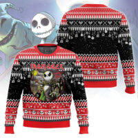 Hooktab Nightmare Before Christmas Iron Jack Ugly Christmas Sweater