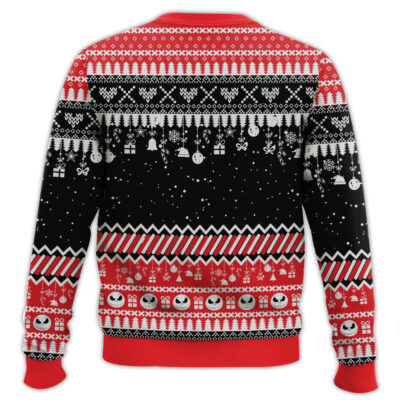 Hooktab Nightmare Before Christmas Iron Jack Ugly Christmas Sweater
