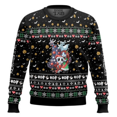 Nightmare Before Christmas Jack And Sally Ugly Christmas Sweater