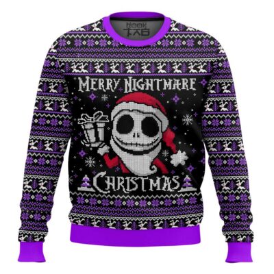 Nightmare Before Christmas Merry Nightmare Ugly Christmas Sweater