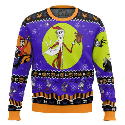 Nightmare Before Christmas Santa Ugly Christmas Sweater