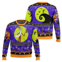 Hooktab Nightmare Before Christmas Santa Ugly Christmas Sweater