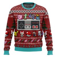 Hooktab Nintendo Controller Ugly Christmas Sweater