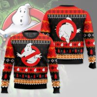Hooktab No Ghost Ghostbusters Ugly Christmas Sweater