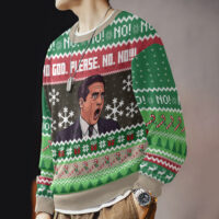 Hooktab No God Please No! Michael Scott The Office Ugly Christmas Sweater