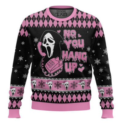 No You Hang Up Scream Ugly Christmas Sweater