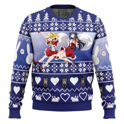 Nodoka & Mai Rascal Does Not Dream Of Bunny Girl Senpai Ugly Christmas Sweater