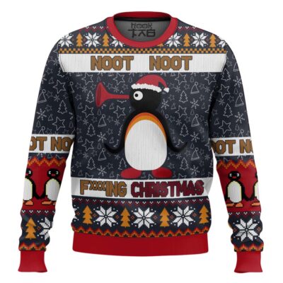 Noot Noot Fxxxing Christmas Pingu Ugly Christmas Sweater